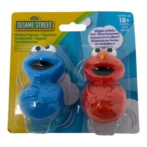 Sesame Street Wobble Figures Elmo Cookie Monster Toddler Baby Toy NEW
